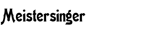 Meistersinger font preview