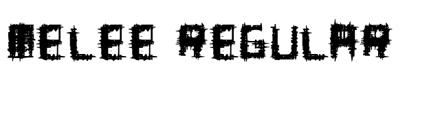 Melee Regular font preview