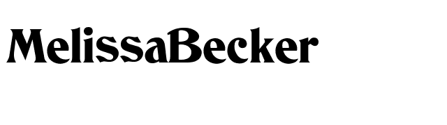 MelissaBecker font preview