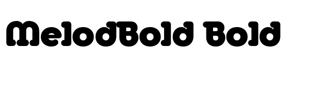 MelodBold Bold font preview