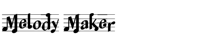 Melody Maker font preview