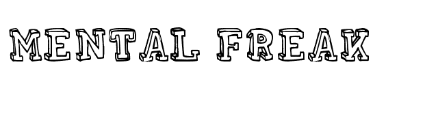 Mental Freak font preview