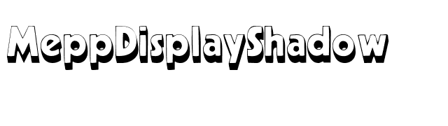 MeppDisplayShadow font preview