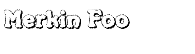 Merkin Foo font preview