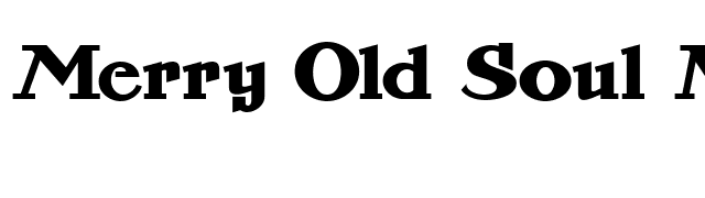 Merry Old Soul NF font preview