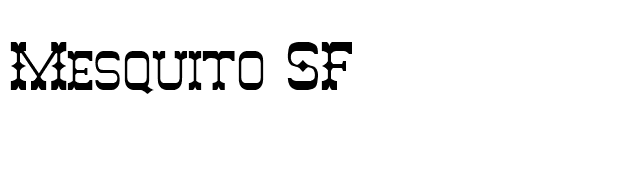 Mesquito SF font preview