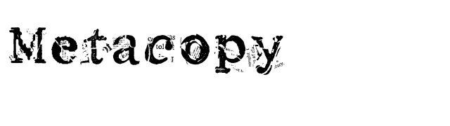 Metacopy font preview