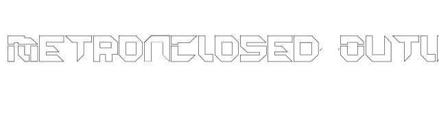 MetronClosed-Outline font preview