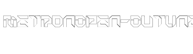 MetronOpen-Outline font preview