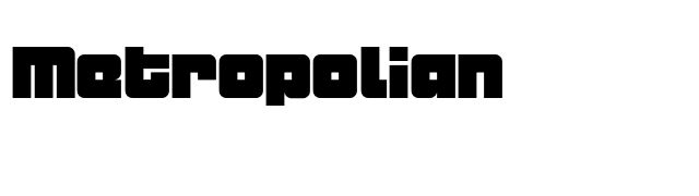 Metropolian font preview