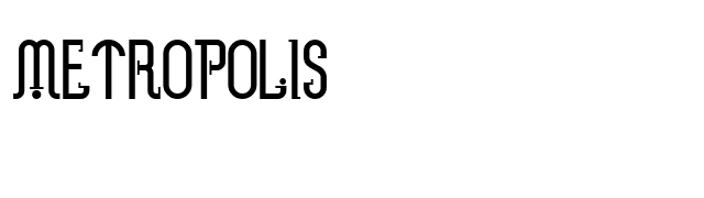 Metropolis font preview