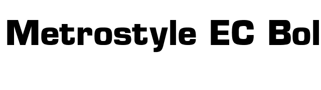 Metrostyle EC Bold font preview