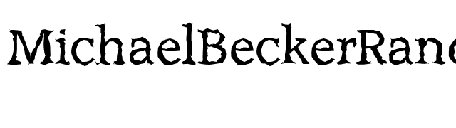 MichaelBeckerRandom-Regular font preview