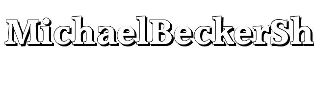 MichaelBeckerShadow-ExtraBold font preview