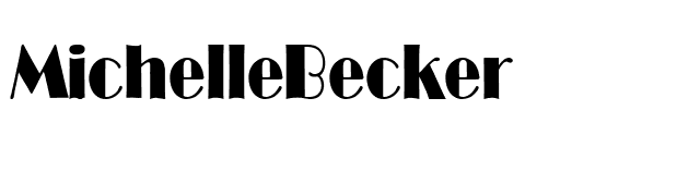 MichelleBecker font preview