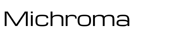 Michroma font preview