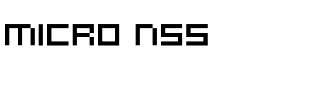 Micro N55 font preview