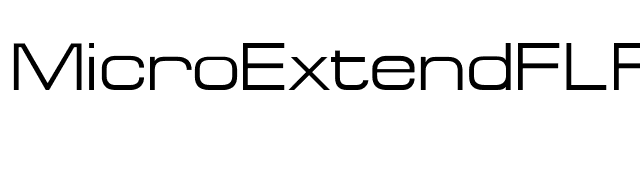 MicroExtendFLF font preview