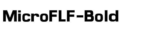 MicroFLF-Bold font preview