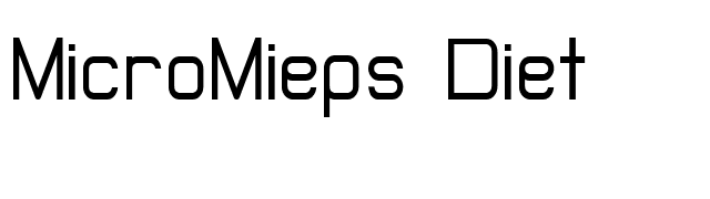 MicroMieps Diet font preview