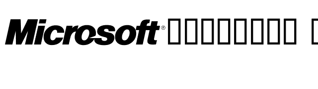 Microsoft Logo 95 font preview