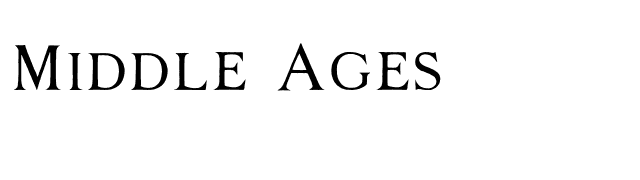 Middle Ages font preview