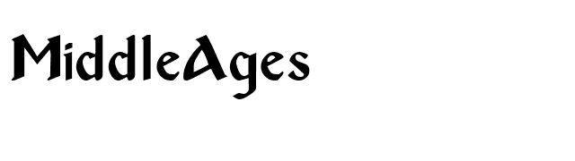 MiddleAges font preview