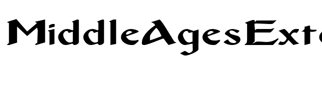 MiddleAgesExtended font preview