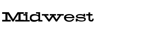 Midwest font preview