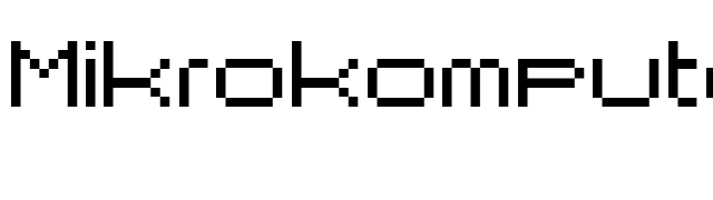 Mikrokomputer font preview