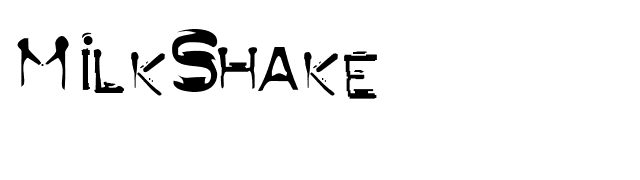 MilkShake font preview