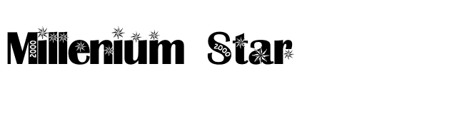 Millenium Star font preview