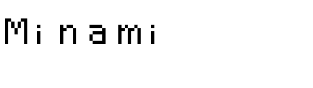 Minami font preview