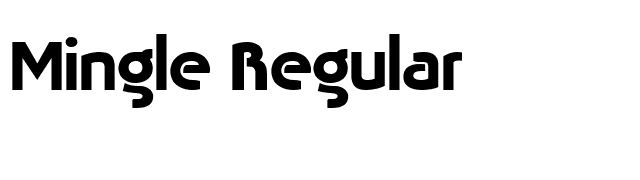 Mingle Regular font preview