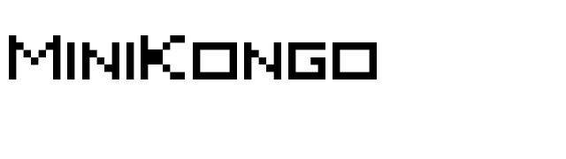 MiniKongo font preview