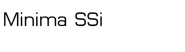 Minima SSi font preview