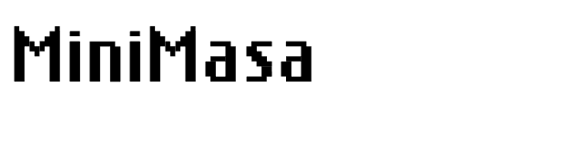 MiniMasa font preview