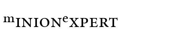 MinionExpert font preview