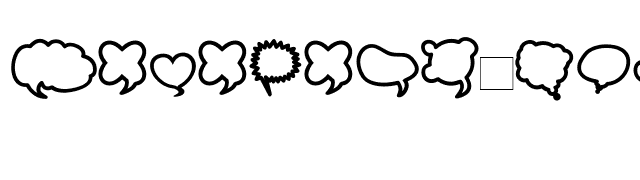 MiniPics-BallooniesBold font preview