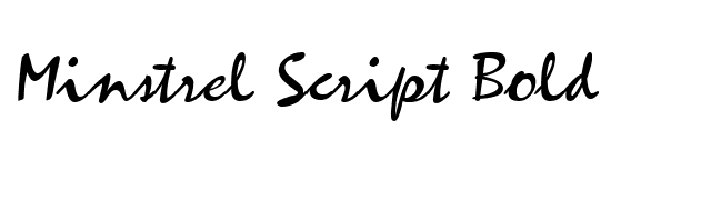 Minstrel Script Bold font preview