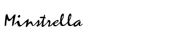 Minstrella font preview