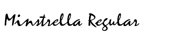 Minstrella Regular font preview