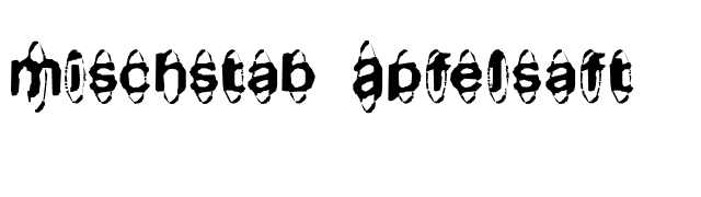 Mischstab Apfelsaft font preview