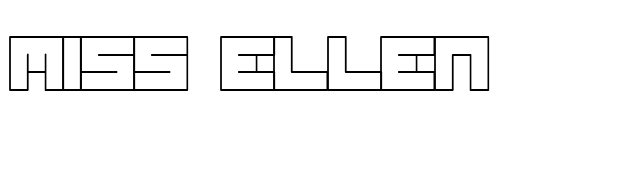 Miss Ellen font preview