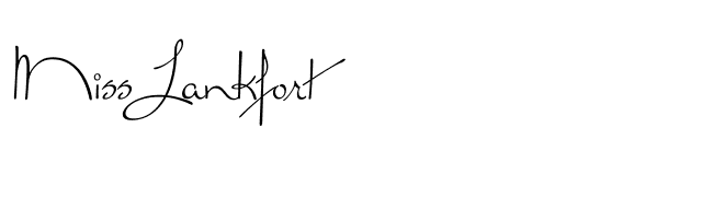 Miss Lankfort font preview