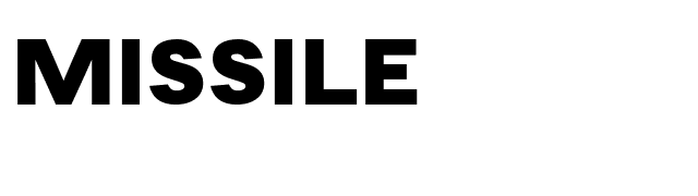 Missile font preview