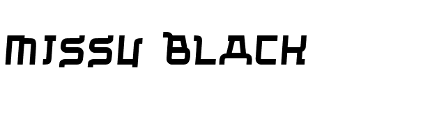 Missu Black font preview