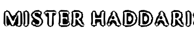 Mister Haddaris font preview