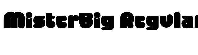 MisterBig Regular font preview