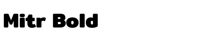 Mitr Bold font preview